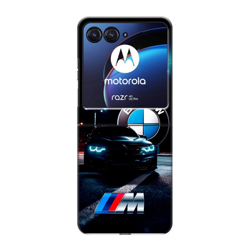Пластиковый чехол на Motorola Razr 40 Ultra с принтом БМВ BMW Пластиковый чехол на Motorola Razr 40 Ultra с принтом БМВ BMW