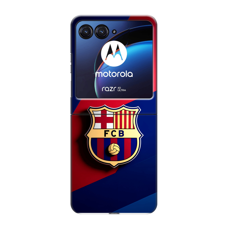 Пластиковый чехол на Motorola Razr 40 Ultra с принтом Барселона Barcelona Пластиковый чехол на Motorola Razr 40 Ultra с принтом Барселона Barcelona