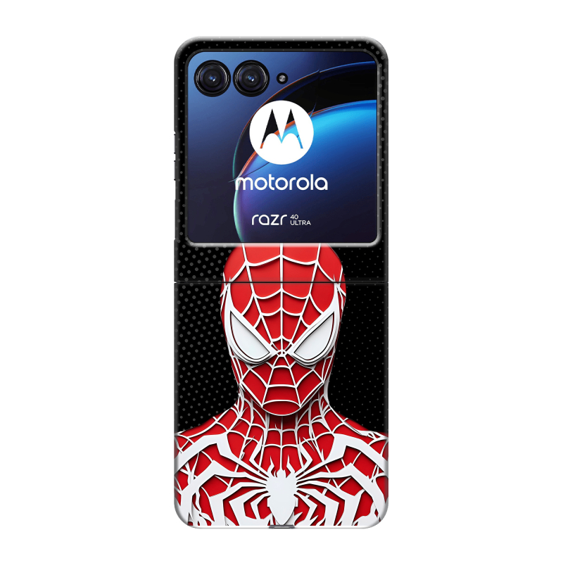 Пластиковый чехол на Motorola Razr 40 Ultra с принтом человек паук spiderman Пластиковый чехол на Motorola Razr 40 Ultra с принтом человек паук spiderman