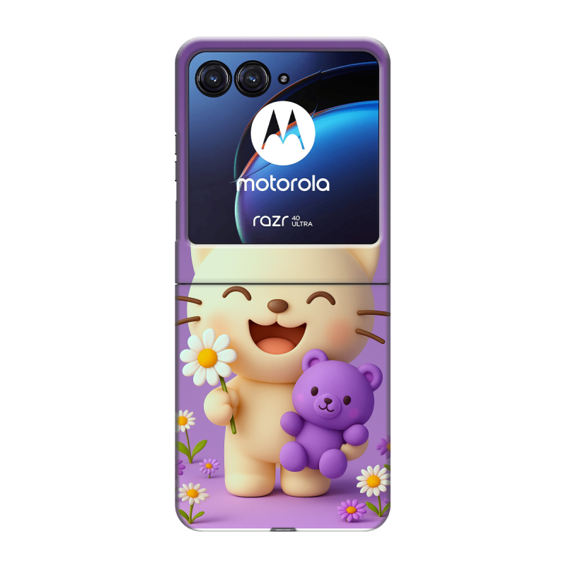 Пластиковый чехол на Motorola Razr 40 Ultra с принтом для девочек Пластиковый чехол на Motorola Razr 40 Ultra с принтом для девочек