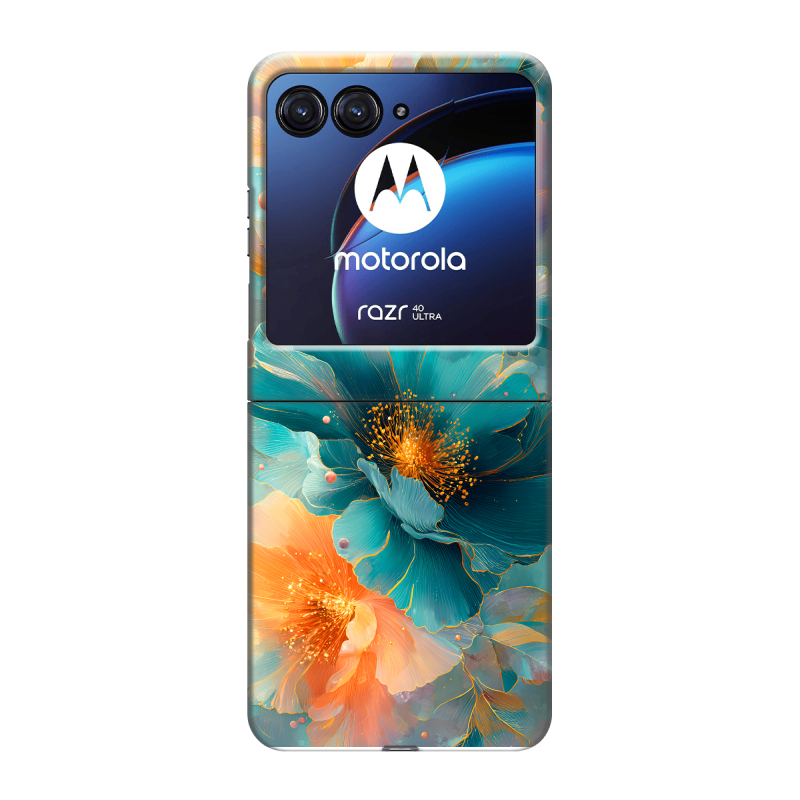 Пластиковый чехол на Motorola Razr 40 Ultra с принтом Цветы Пластиковый чехол на Motorola Razr 40 Ultra с принтом Цветы