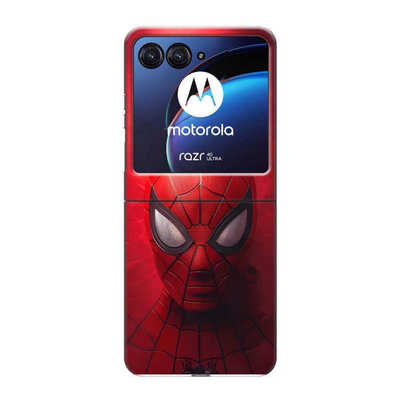 Пластиковый чехол на Motorola Razr 40 Ultra с принтом Spiderman Человек паук Пластиковый чехол на Motorola Razr 40 Ultra с принтом Spiderman Человек паук