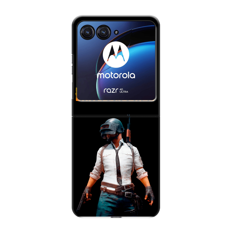 Пластиковый чехол на Motorola Razr 40 Ultra с принтом PUGB ПАГБ Пластиковый чехол на Motorola Razr 40 Ultra с принтом PUGB ПАГБ
