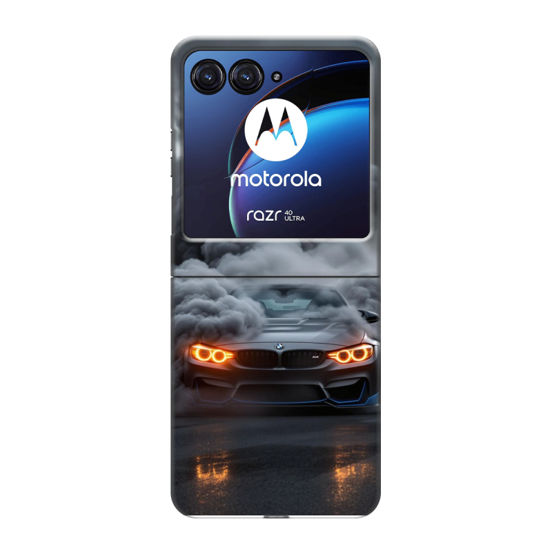 Пластиковый чехол на Motorola Razr 40 Ultra с принтом BMW БМВ Пластиковый чехол на Motorola Razr 40 Ultra с принтом BMW БМВ