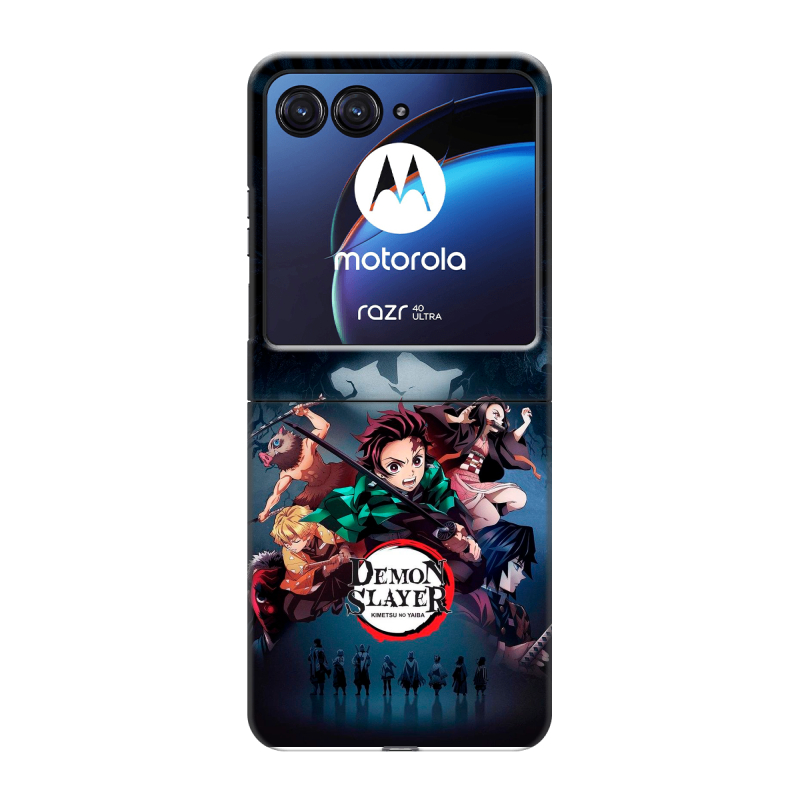 Пластиковый чехол на Motorola Razr 40 Ultra с принтом Demon Slayer Клинок рассекающий демонов Пластиковый чехол на Motorola Razr 40 Ultra с принтом Demon Slayer Клинок рассекающий демонов