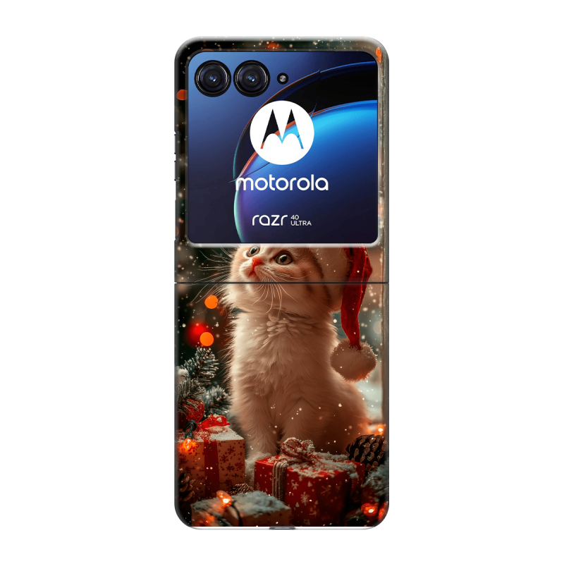 Пластиковый чехол на Motorola Razr 40 Ultra с принтом Новый год Пластиковый чехол на Motorola Razr 40 Ultra с принтом Новый год