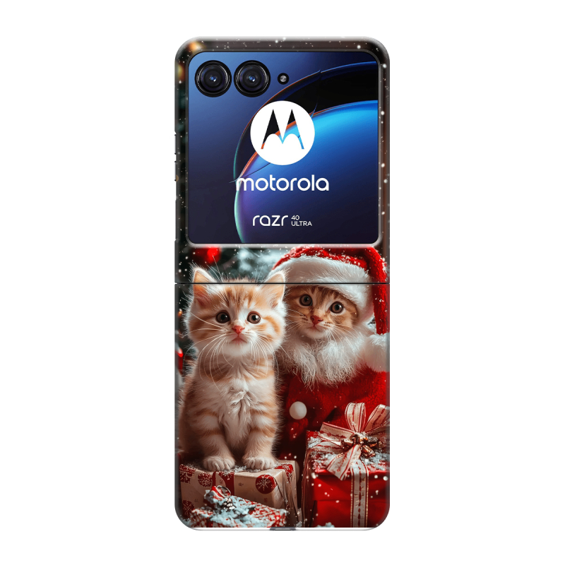 Пластиковый чехол на Motorola Razr 40 Ultra с принтом Новый год Пластиковый чехол на Motorola Razr 40 Ultra с принтом Новый год