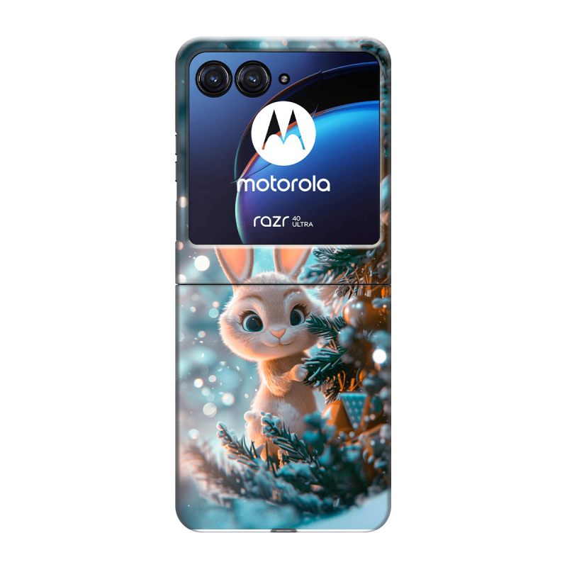 Пластиковый чехол на Motorola Razr 40 Ultra с принтом Новый год Пластиковый чехол на Motorola Razr 40 Ultra с принтом Новый год