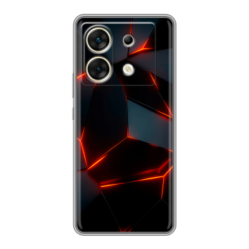 Силиконовый чехол на Infinix Zero 30 5G с принтом Яркие абстракции