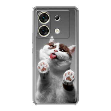 Силиконовый чехол на Infinix Zero 30 5G с принтом Коты
