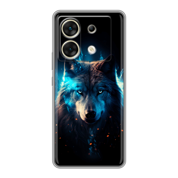 Силиконовый чехол на Infinix Zero 30 5G с принтом Волк ночной Силиконовый чехол на Infinix Zero 30 5G с принтом Волк ночной