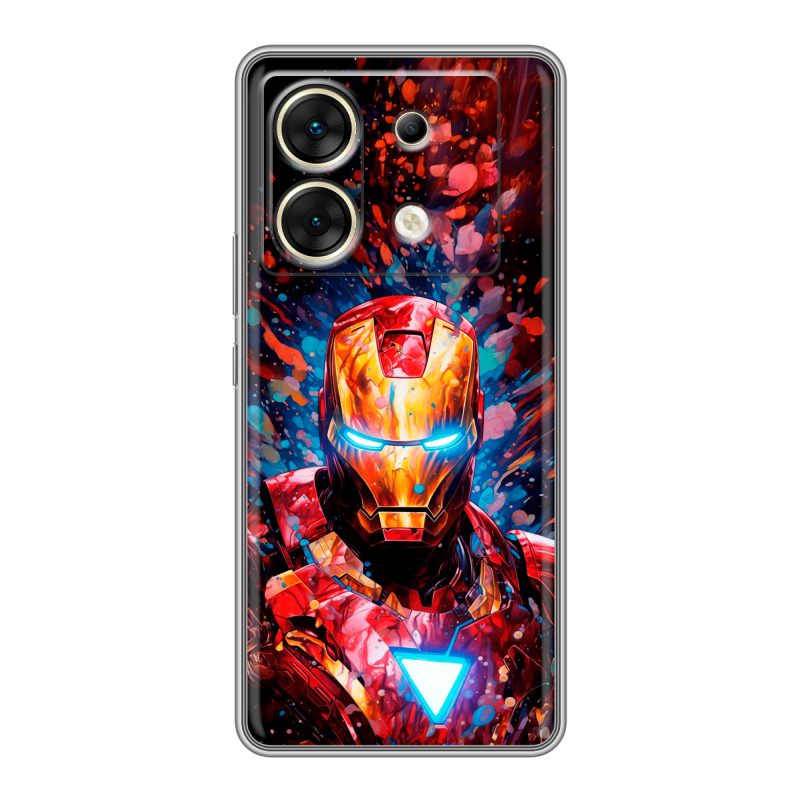 Силиконовый чехол на Infinix Zero 30 5G с принтом Железный человек Ironman Силиконовый чехол на Infinix Zero 30 5G с принтом Железный человек Ironman