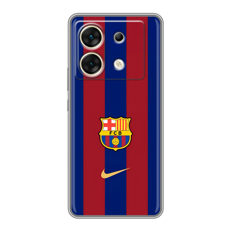 Силиконовый чехол на Infinix Zero 30 5G с принтом Барселона Barcelona Силиконовый чехол на Infinix Zero 30 5G с принтом Барселона Barcelona