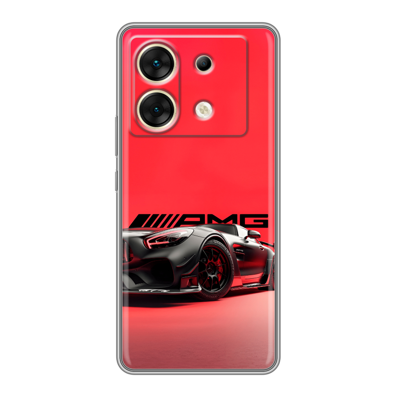 Силиконовый чехол на Infinix Zero 30 5G с принтом Мерседес Mercedes AMG Силиконовый чехол на Infinix Zero 30 5G с принтом Мерседес Mercedes AMG