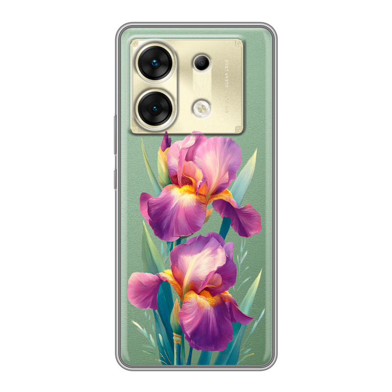 Силиконовый чехол на Infinix Zero 30 5G с принтом Цветы орхидеи Силиконовый чехол на Infinix Zero 30 5G с принтом Цветы орхидеи