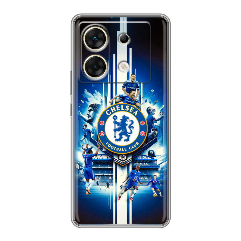 Силиконовый чехол на Infinix Zero 30 5G с принтом Chelsea Челси Силиконовый чехол на Infinix Zero 30 5G с принтом Chelsea Челси