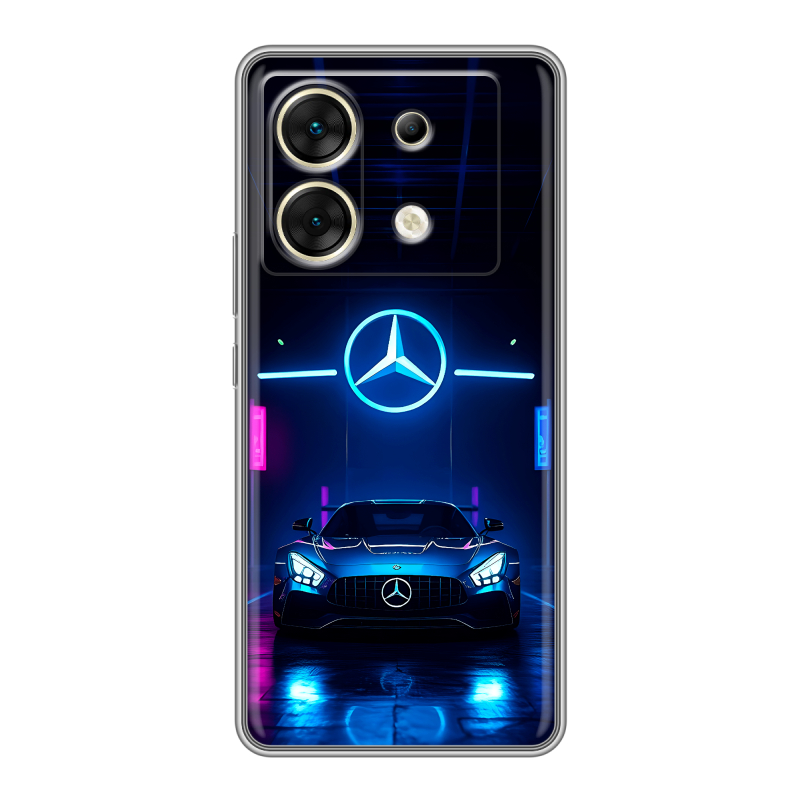 Силиконовый чехол на Infinix Zero 30 5G с принтом Mercedes Мерседес Силиконовый чехол на Infinix Zero 30 5G с принтом Mercedes Мерседес