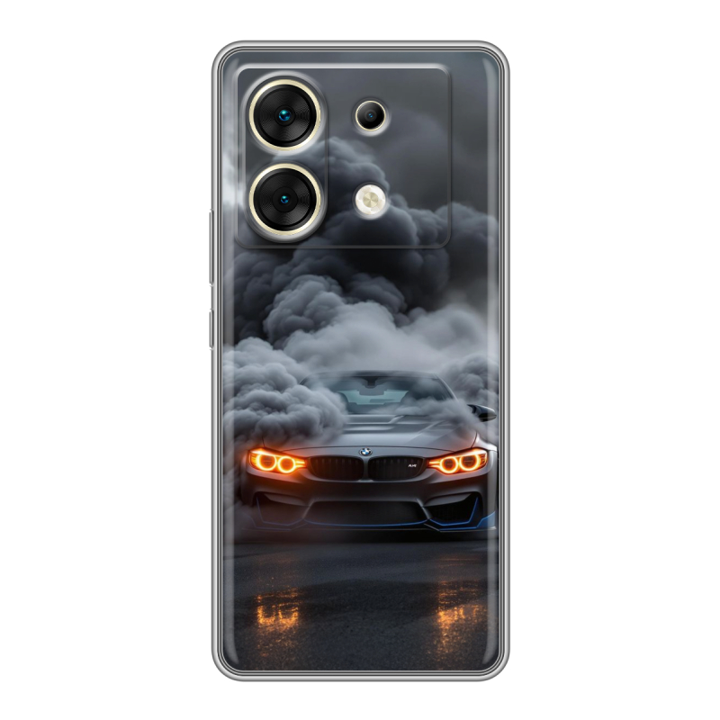 Силиконовый чехол на Infinix Zero 30 5G с принтом BMW БМВ Силиконовый чехол на Infinix Zero 30 5G с принтом BMW БМВ