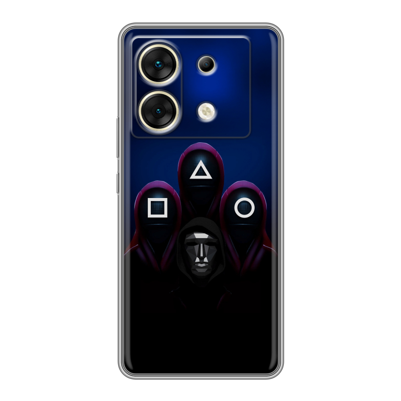 Силиконовый чехол на Infinix Zero 30 5G с принтом Игра Кальмара Силиконовый чехол на Infinix Zero 30 5G с принтом Игра Кальмара