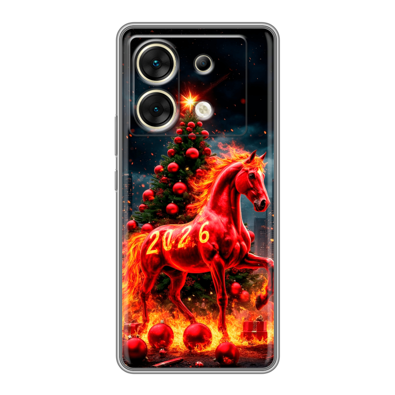 Силиконовый чехол на Infinix Zero 30 5G с принтом Новый год Силиконовый чехол на Infinix Zero 30 5G с принтом Новый год