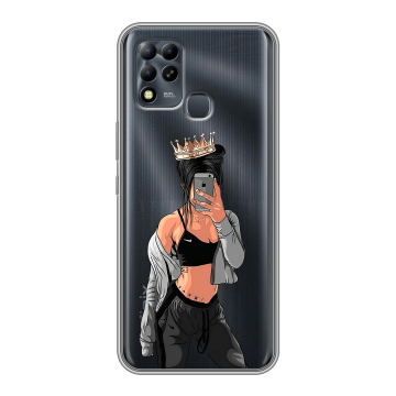 Силиконовый чехол на Infinix Hot 11 G37 с принтом Женские принты