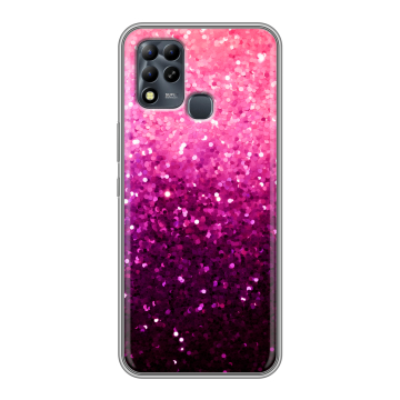 Силиконовый чехол на Infinix Hot 11 G37 с принтом Блестки