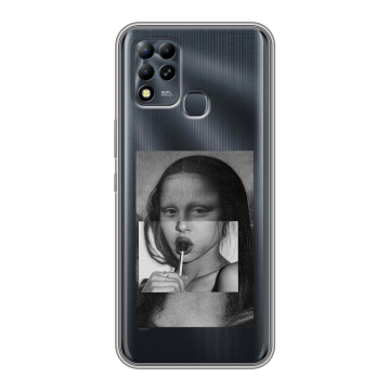 Силиконовый чехол на Infinix Hot 11 G37 с принтом Мона Лиза