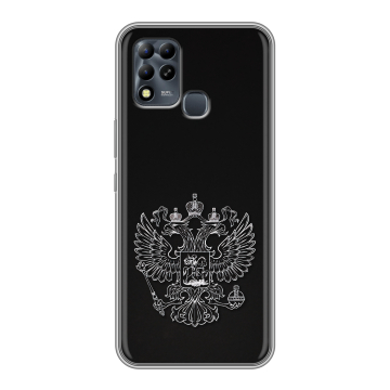 Силиконовый чехол на Infinix Hot 11 G37 с принтом Герб России