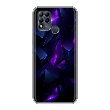 Силиконовый чехол на Infinix Hot 11 G37 с принтом Абстракиция