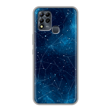 Силиконовый чехол на Infinix Hot 11 G37 с принтом Космос звезды Силиконовый чехол на Infinix Hot 11 G37 с принтом Космос звезды