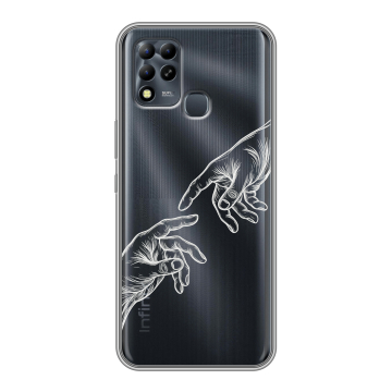 Силиконовый чехол на Infinix Hot 11 G37 с принтом Сотворение мира Силиконовый чехол на Infinix Hot 11 G37 с принтом Сотворение мира