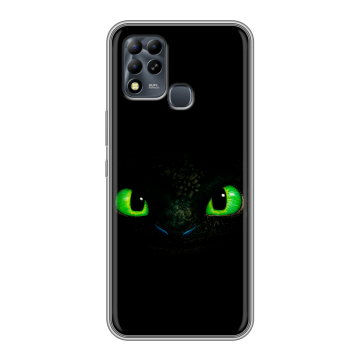 Силиконовый чехол на Infinix Hot 11 G37 с принтом Как приручить дракона