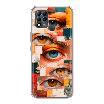 Силиконовый чехол на Infinix Hot 11 G37 с принтом Модный принт Силиконовый чехол на Infinix Hot 11 G37 с принтом Модный принт