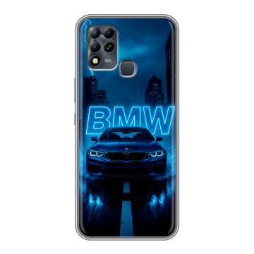 Силиконовый чехол на Infinix Hot 11 G37 с принтом BMW БМВ