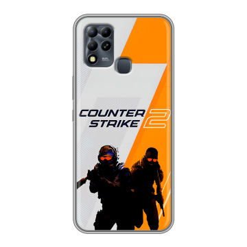 Силиконовый чехол на Infinix Hot 11 G37 с принтом Counter Strike