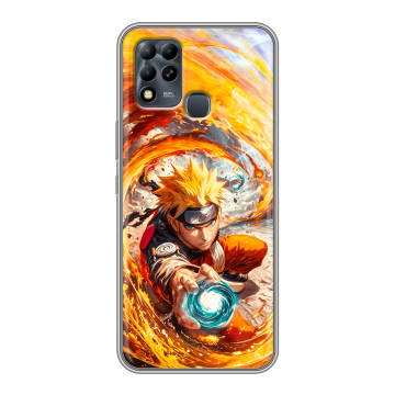 Силиконовый чехол на Infinix Hot 11 G37 с принтом Аниме Наруто Naruto