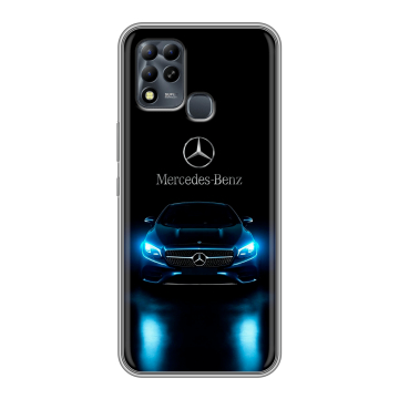 Силиконовый чехол на Infinix Hot 11 G37 с принтом Mercedes Мерседес