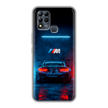 Силиконовый чехол на Infinix Hot 11 G37 с принтом BMW БМВ