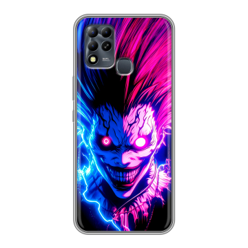 Силиконовый чехол на Infinix Hot 11 G37 с принтом Death note Тетрадь смерти Силиконовый чехол на Infinix Hot 11 G37 с принтом Death note Тетрадь смерти