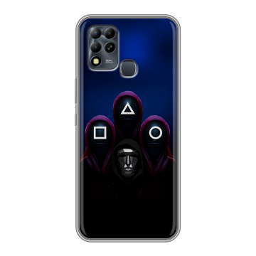 Силиконовый чехол на Infinix Hot 11 G37 с принтом Игра Кальмара Силиконовый чехол на Infinix Hot 11 G37 с принтом Игра Кальмара