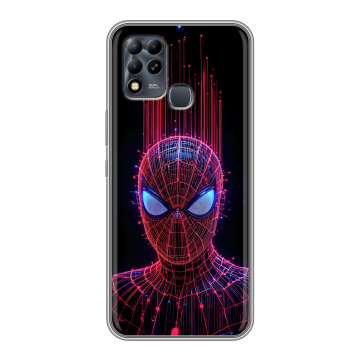Силиконовый чехол на Infinix Hot 11 G37 с принтом Spiderman Человек паук
