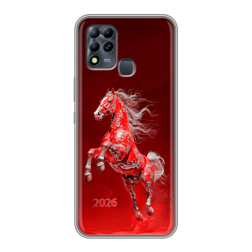 Силиконовый чехол на Infinix Hot 11 G37 с принтом Новый год Силиконовый чехол на Infinix Hot 11 G37 с принтом Новый год