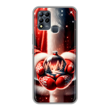 Силиконовый чехол на Infinix Hot 11 G37 с принтом Новый год Силиконовый чехол на Infinix Hot 11 G37 с принтом Новый год