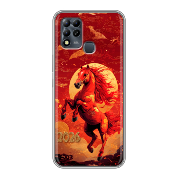 Силиконовый чехол на Infinix Hot 11 G37 с принтом Новый год Силиконовый чехол на Infinix Hot 11 G37 с принтом Новый год