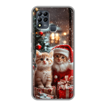 Силиконовый чехол на Infinix Hot 11 G37 с принтом Новый год Силиконовый чехол на Infinix Hot 11 G37 с принтом Новый год