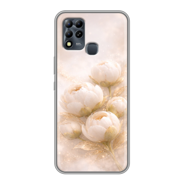 Силиконовый чехол на Infinix Hot 11 G37 с принтом женский