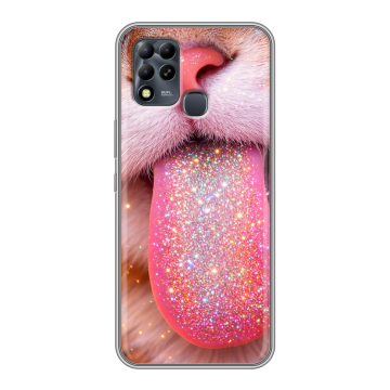 Силиконовый чехол на Infinix Hot 11 G37 с принтом для девочек