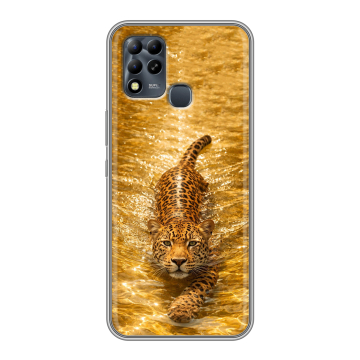 Силиконовый чехол на Infinix Hot 11 G37 с принтом женский