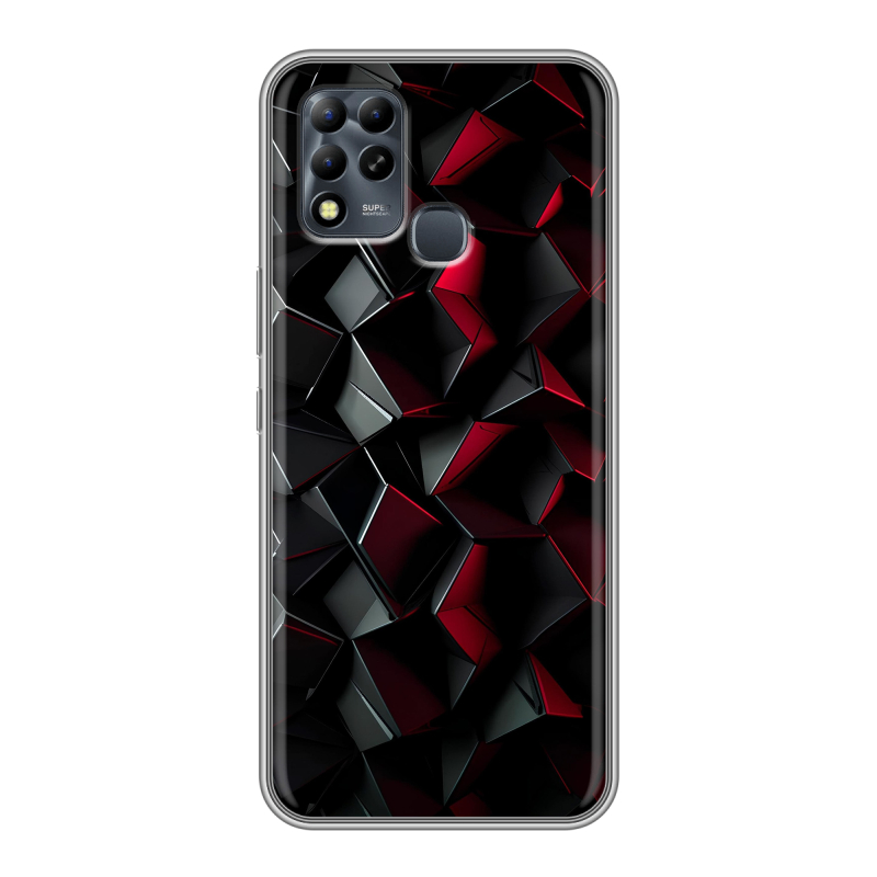 Силиконовый чехол на Infinix Hot 11 G37 с принтом Абстракция Силиконовый чехол на Infinix Hot 11 G37 с принтом Абстракция