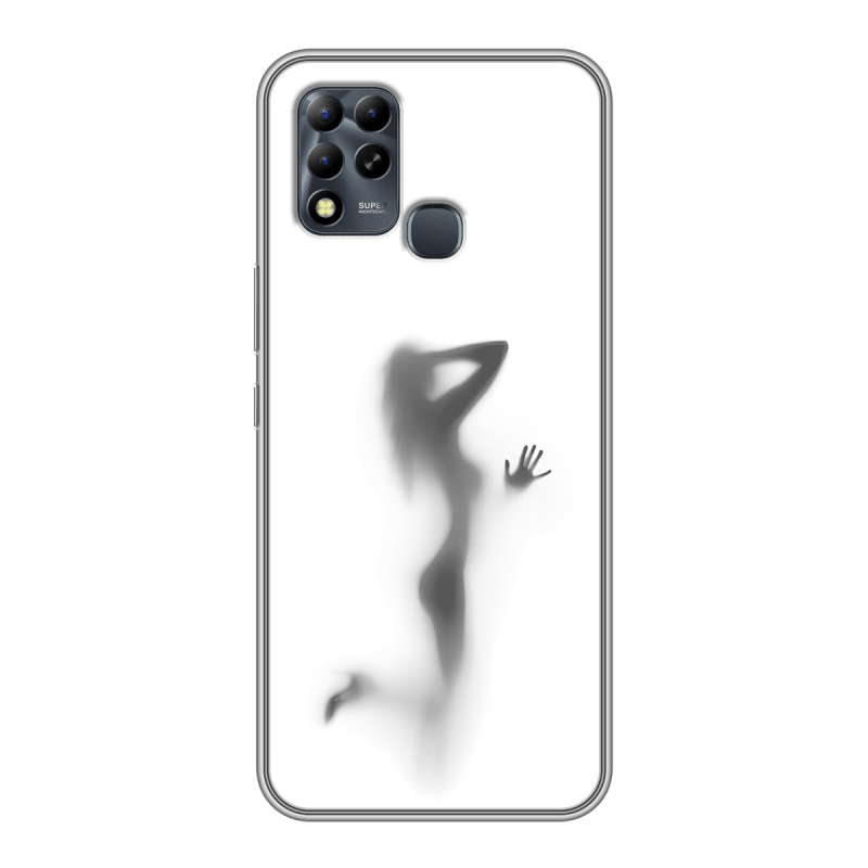 Силиконовый чехол на Infinix Hot 11 G37 с принтом Силуэт Силиконовый чехол на Infinix Hot 11 G37 с принтом Силуэт